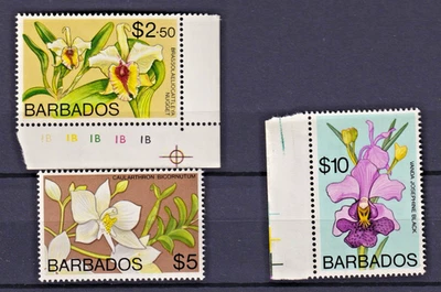 Barbados 1975 $2,50, $5, $10 - Como nuevo nunca montado Foto 1 de 2