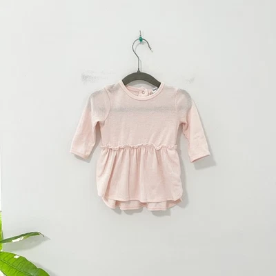 Splendid Baby Girl's Pink Fuzzy Long Sleeve Dress Size 3-6 Months - Image 1 of 4