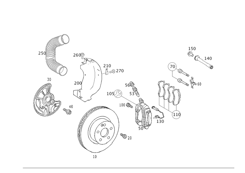 Tornillo de ajuste original Mercedes-Benz 220-421-01-71 Foto 1 de 1