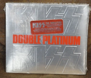 KISS DOUBLE PLATINUM REMASTERED CD 1996-97 MERCURY SEALED HYPE STICKER - Imagen 1 de 3