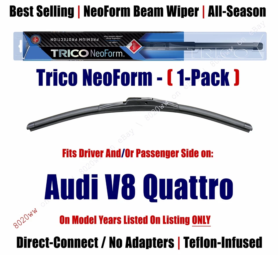 Лезвие стеклоочистителя Super Premium NeoForm (1 шт.) подходит для Audi V8 quattro 16210 1990-92 годов выпуска - Изображение 1 из 1