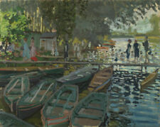 Bathers at La Grenouillere Landscape by Claude Monet Oil painting Canvas Print