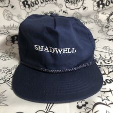 Vintage Blue / White Text Shadwell Trucker Hat With Rope Design