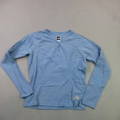 Женская футболка North Face маленький пуловер с длинным рукавом на пуговицах 1/4 стрейч - Изображение 1 из 4