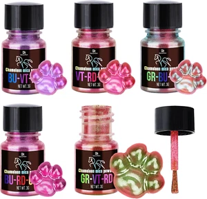 Mica Powder - 5 Color Shifting Pigment Powder for Epoxy Resin Art, Tumbler paint - Picture 1 of 11