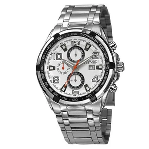 New Men's August Steiner AS8127SSW Swiss Multifunction Tachymeter Bracelet Watch - Picture 1 of 4