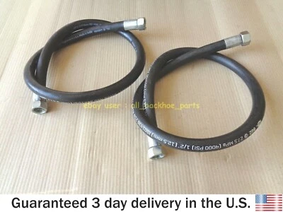 JCB BACKHOE - HOSE 3/8" BSP 800 MM, SET OF 2 PCS. (PART NO. 612/00800) - Image 1 of 4