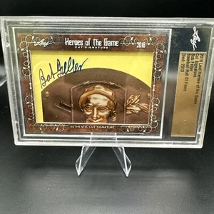Bob Feller 2018 Leaf Heroes of The Game Authentic Cut Signatures - Indians, ¡HOF! - Imagen 1 de 3