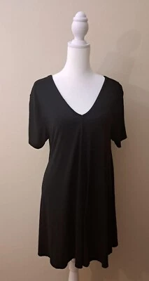 Blusa Top Grace Elements Para Mujer Talla M Negra Manga Corta-M 30 x 17 pulgadas Foto 1 de 4