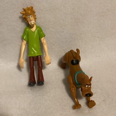 (Лот из 2) 2001 Hanna-Barbara Spikey волос лохматый + Scooby фигурки - Изображение 1 из 4