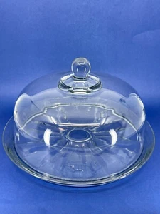 Anchor Hocking Swirl Glass Cake Plate Stand & Dome Lid 8"H x 13"W Cake Display - Picture 1 of 24