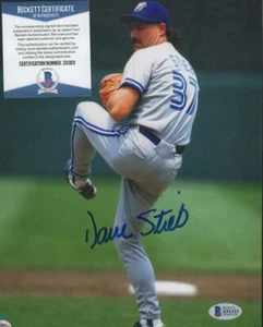 DAVE STIEB TORONTO BLUE JAYS SIGNED 8X10 PHOTO BECKETT Z51323 - Picture 1 of 1