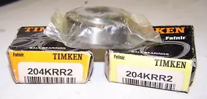 👀 2) NEW TIMKEN 11/16" SINGLE ROW FAFNIR RADIAL BEARING 204KRR2 LOT OF 2 - Picture 1 of 4