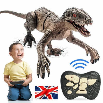 Remote Control Dinosaur Toys - RC Dinosaur Toys Realistic Walking Velociraptor