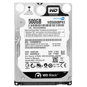 Wd Black Wd5000Bpkx 500Gb 2.5" Sata Hard Disk Hdd Disco Rigido Notebook Aio Pc - Picture 1 of 5