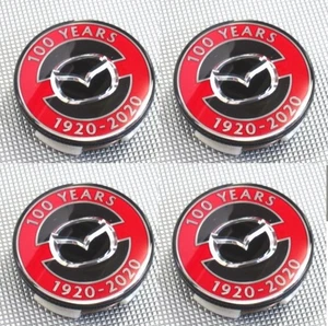 Mazda New Genuine OEM 100th Anniversary Wheel Center Cap 4 Set JDM BP11-37-190 - Picture 1 of 1