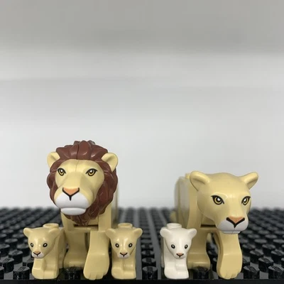 Lego Animal León Minifigura Lote León Leona Cachorro Bronceado Minifigura Lote 60307 NUEVO Foto 1 de 3