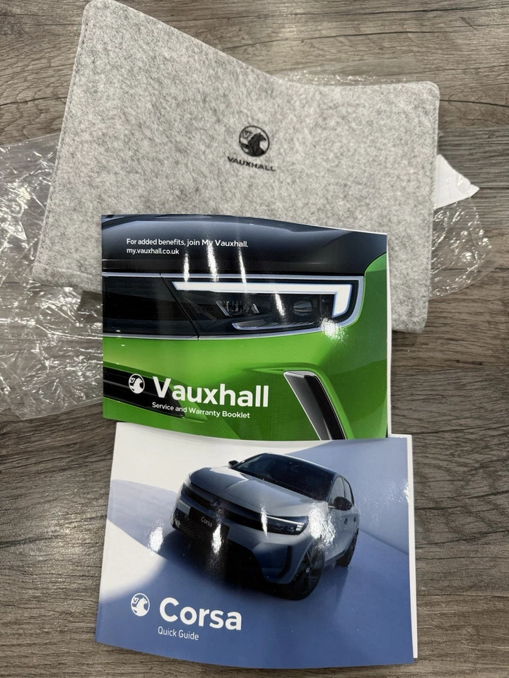 GENUINE VAUXHALL CORSA 2019-2024 OWNERS MANUAL HANDBOOK SERVICE BOOK FULL PACK - Image 1 of 1