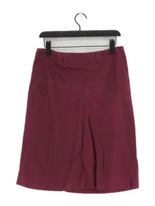 DKNY Women's Midi Skirt UK 12 Purple 100% Cotton Midi A-Line - Picture 1 of 6