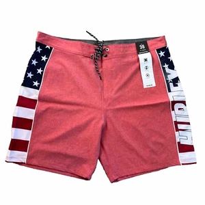 Hurley Phantom Fastlane Americana 18" Boardshorts. Size 32. MSRP $58 - Picture 1 of 3