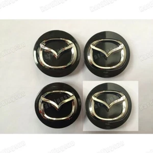 4Pcs 56MM Car Wheel Center Hub Cap Cover Emblem For Mazda 2, 3, 6,CX5, CX7, RX-8 - Picture 1 of 15