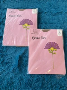 Vintage 70s CARSON’S OWN Sheet Mesh Panty Hose Pin Up Sissy A Short - Picture 1 of 6