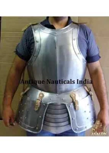 Medieval Breastplate Knight Cuirass LARP Reenactment Steel Body Armor Coutume - Imagen 1 de 1
