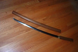 [GN1-02-01-01] Japanese Sword:  Ujifusa Katana in Shirasaya