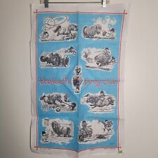 Thewell's Pony Club Ulster Linen Tea Dish Towel Appx 20.5 x 31 Inches