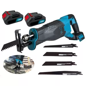 Für Makita Akku Säbelsäge Elektrische Reciprosäge Tigersäge Mit 4 Sägeblätter - Bild 1 von 13