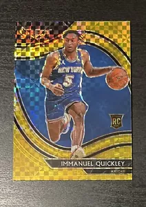 2020 2021 Select Immanuel Quickley Courtside Gold Prizm #/10 Rookie NY Knicks - Picture 1 of 3