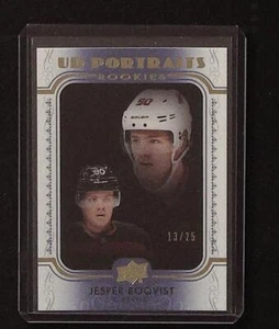2019-20 Upper Deck UD Portraits Platinum Blue #P95 Jesper Boqvist /25 SL@MM - Picture 1 of 2