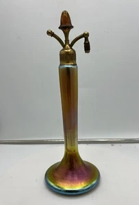 Steuben DeVilbiss Automizer Aurene Wheel Cut ArtDeco Glass Perfume Bottle F3 - Picture 1 of 9