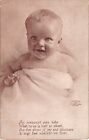 Adorable Smiling Baby & Poem on Old Postcard-M.T. Sheahan's Famous Pictures