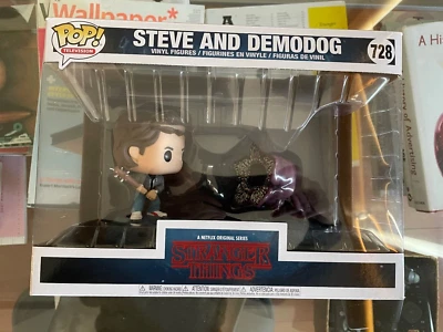 Stranger Things Steve demodog funko pop 728 BNIB Netflix FREE SHIPPING in EU - Imagen 1 de 4
