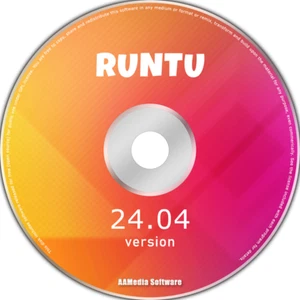 Runtu Linux 24.04 KDE XFCE 64bit Live Bootable DVD Rom Linux Operating System - Picture 1 of 2