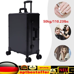 Profi Kosmetikkoffer Trolley Schminkkoffer Make-up Koffer Beauty Case +4 Rollen - Bild 1 von 12