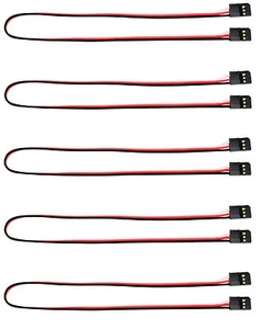Apex RC Products Futaba Style 12" / 300mm Male Male Servo Extension 5Pack #1013M - Picture 1 of 3