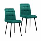 Blue Elephant Wadebridge Velvet Side Chair (Set of 2) - Green