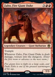 [4x] Zalto, Fire Giant Duke - Foil Near Mint, English Adventures in the Forgotte - Picture 1 of 1