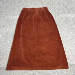 Falda midi Country Suburbans vintage de pana línea A marrón otoño invierno talla 8 - Imagen 1 de 7