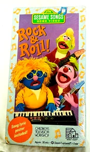 Sesame Songs Home Video Rock & Roll (VHS, 1990) - NEW Sealed RARE - Picture 1 of 5