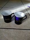 Set Of 2 Gevalia Dark Purple Coffee Mugs