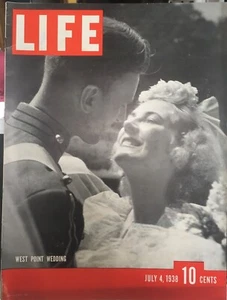 LIFE Magazine West Point Wedding July 4, 1938 Collectors Item Vintage - Picture 1 of 1