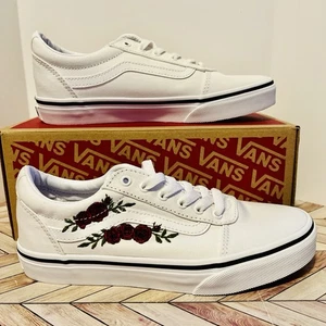 Sneakers basse VANS Ward bianche rosse rosa ricamo Missy bambini 4 romantiche - Foto 1 di 10