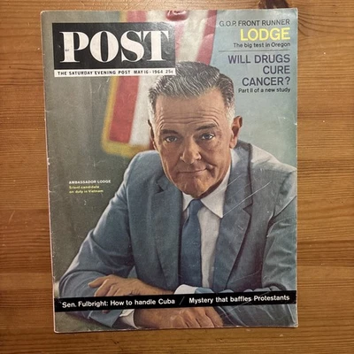 Vintage Saturday Evening Post May 16 1964 5/16/64 JOHN O'HARA MURIEL DAVIDSON - Image 1 of 4
