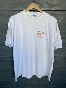 Vintage 90s In-N-Out Burger T Shirt Size XXL California’s First 1998 White Woody - Bild 1 von 12