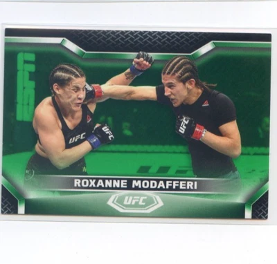2020 Topps UFC Knockout ROXANNE MODAFFERI #17 Green Parallel #29/88 - Image 1 of 2