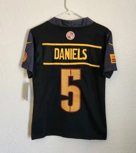 YOUTH WASHINGTON COMMANDERS Jayden Daniels #5 Customized Size Small (8) NWT - Picture 1 of 3