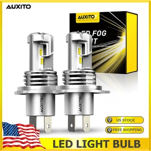 2x H4 9003 HB2 6500K Super White CSP LED Headlight Bulb Kit High&Low Beam Canbus - Picture 1 of 11